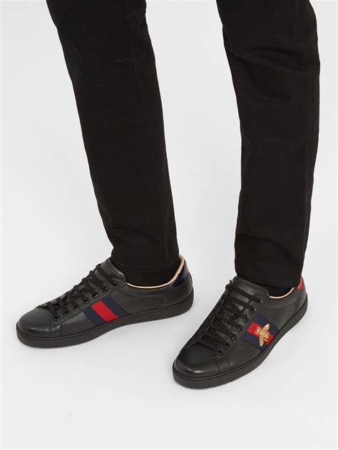 gucci ace bee black|gucci ace bee men.